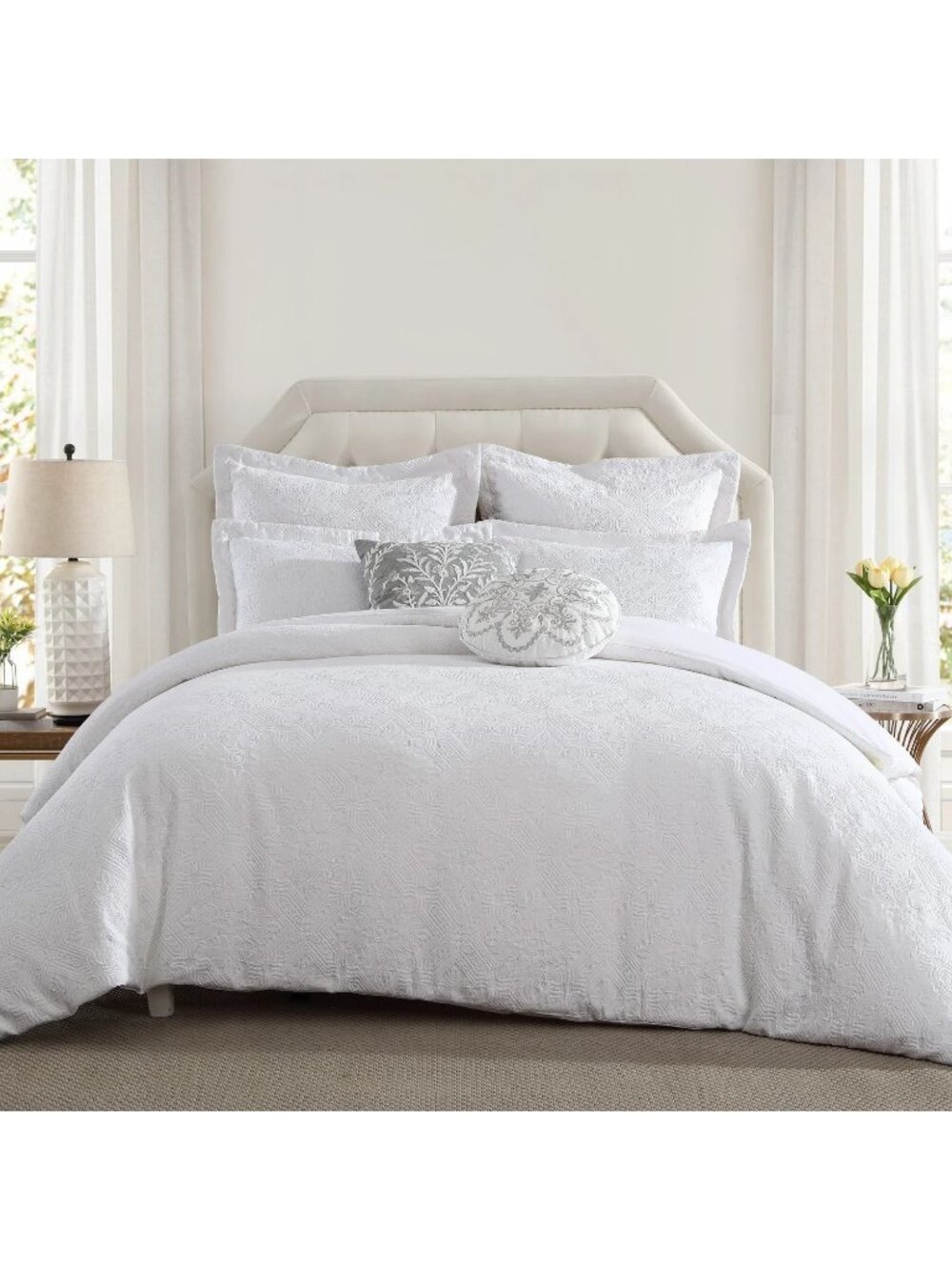 Lavtex Home Matelasse Comforter Set White